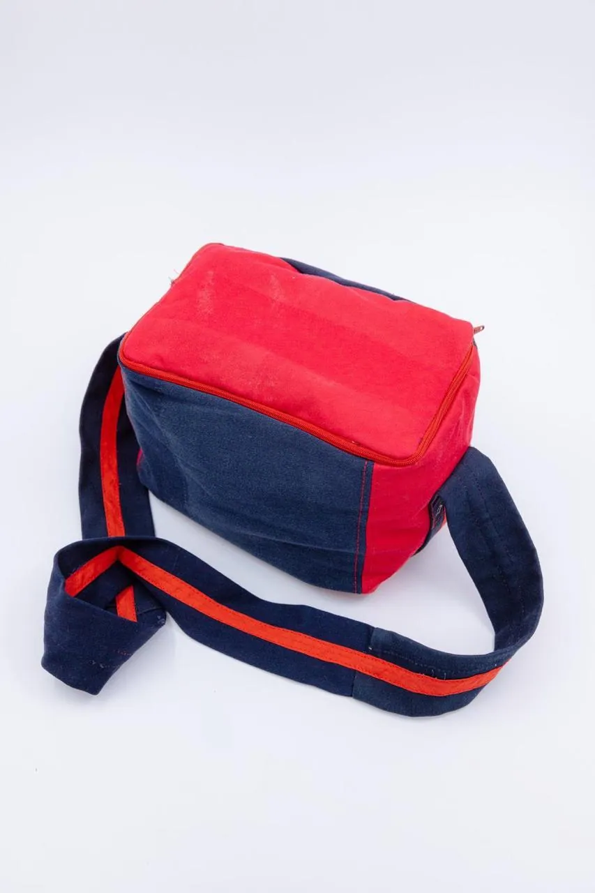 Upcycled insulated lunch bag